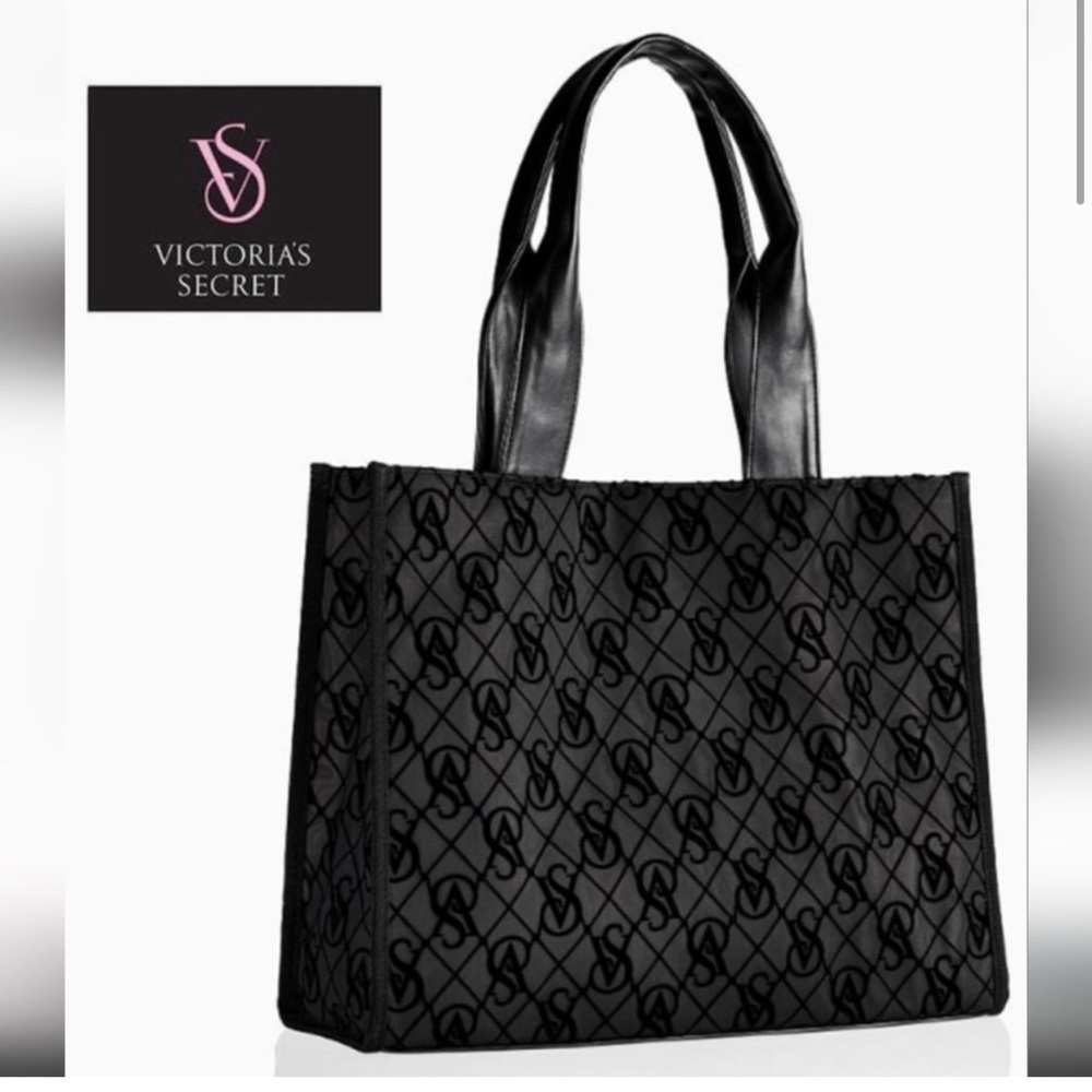 NWT Victoria's Secret VS logo mesh Weekender tote bag